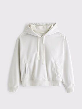 Abercrombie YPB Restore Popover Hoodie Small Cream